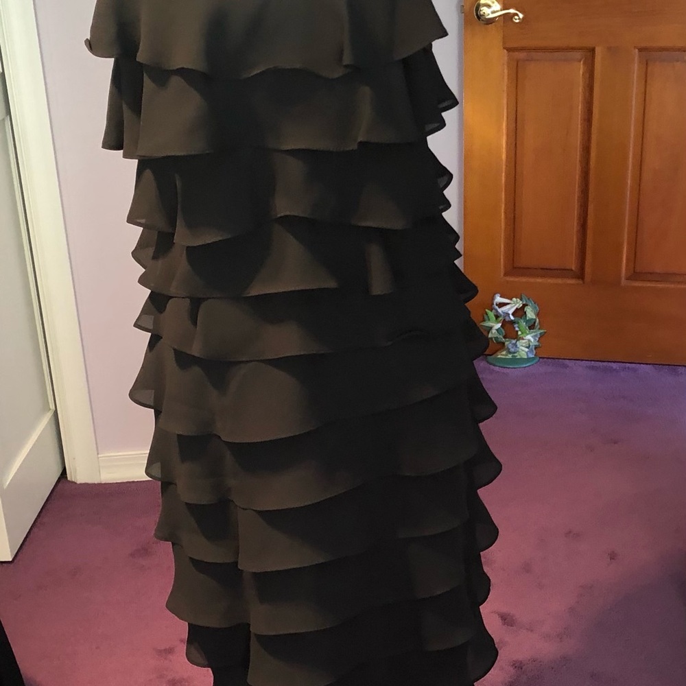 Black chiffon flapper dress size 11-12